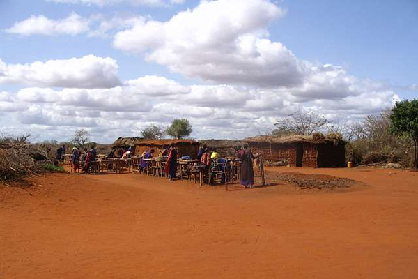 Maasai village in Kenya