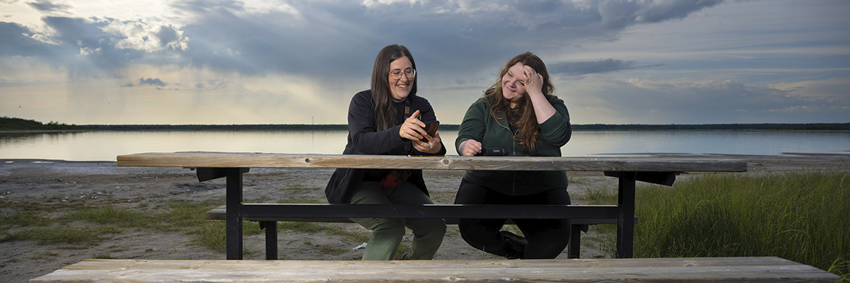 Sarah Skinner and Stephanie Shyshka.
