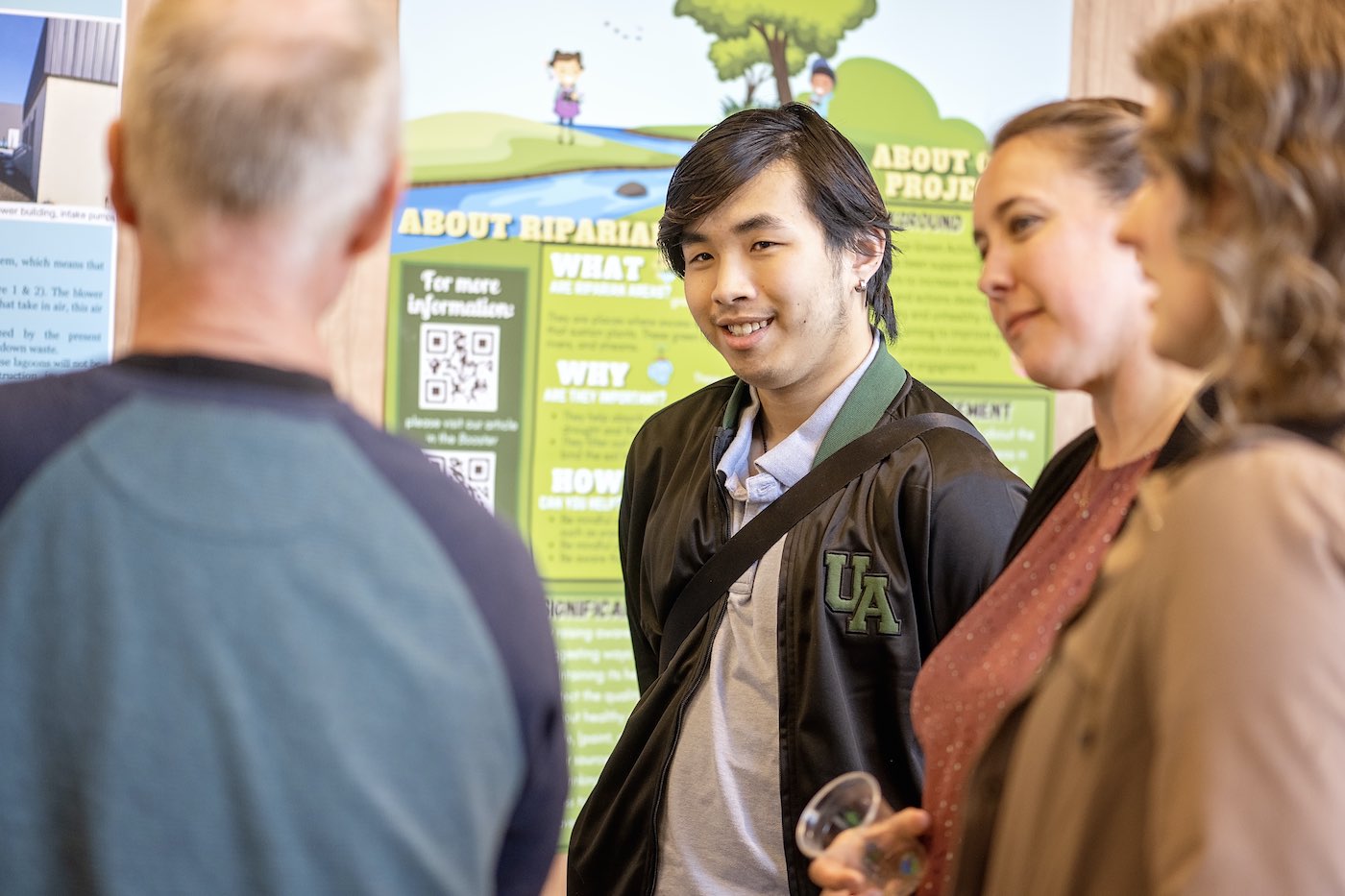 Students at the Augustana Showcase