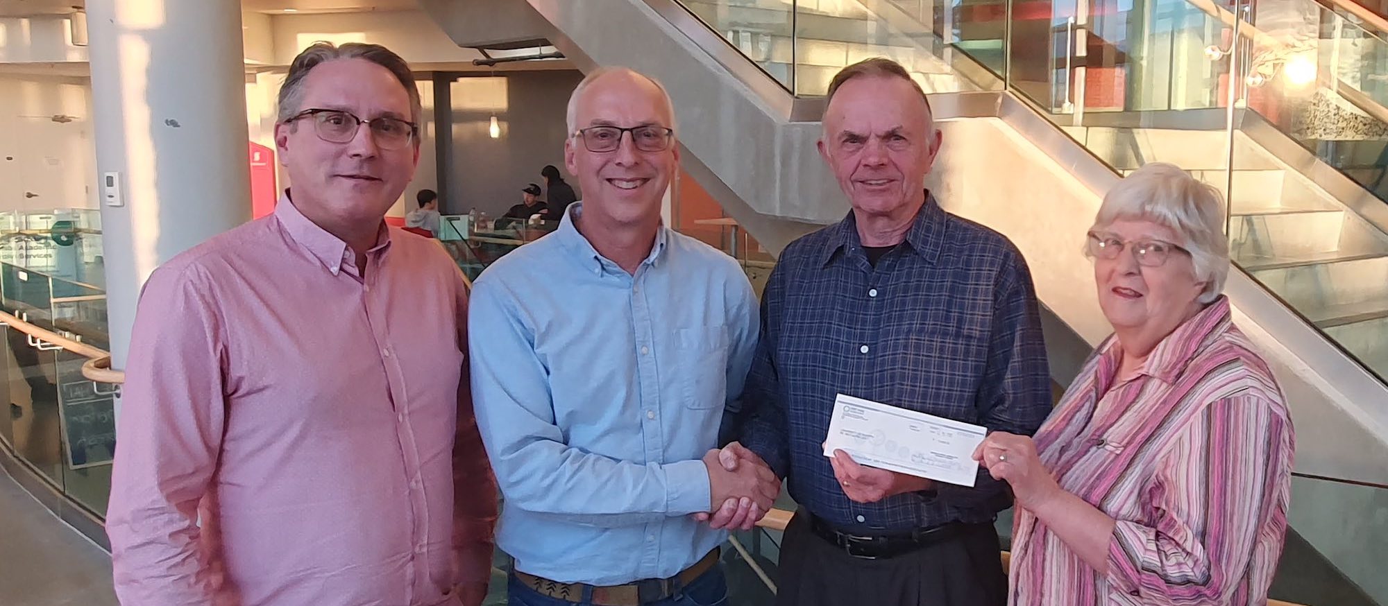 Donors Wayne and Joyce Nordstrom with KSR representatives