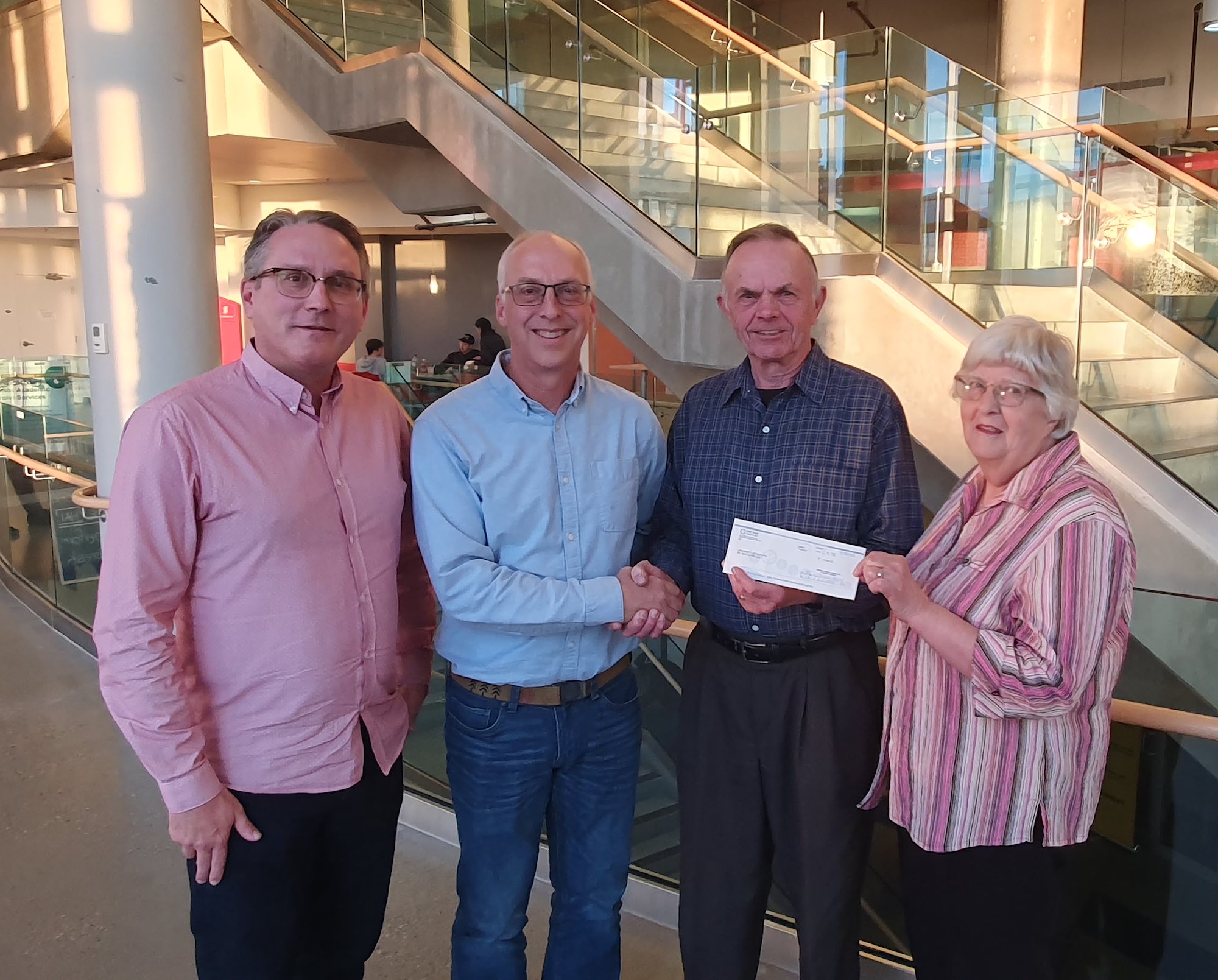 Donors Wayne and Joyce Nordstrom with KSR representatives