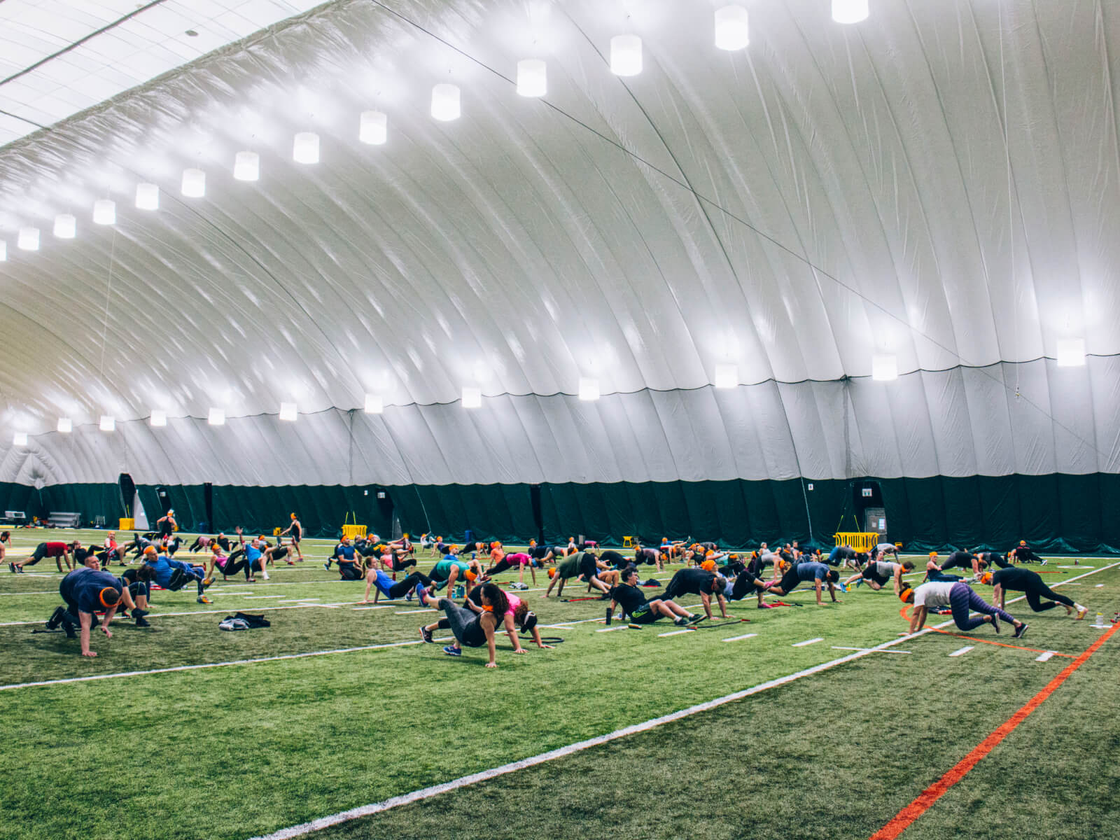 Participating Sweat Mate at the Foote Field with the dome cover