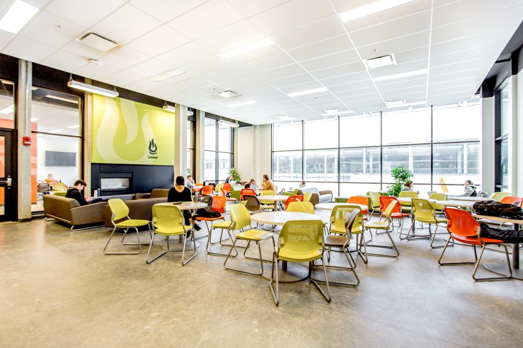 A shot of the Student Lounge