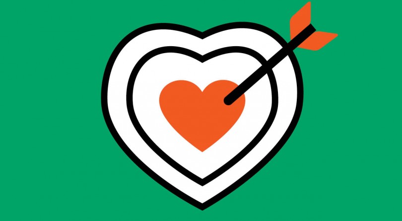 Precision medicine heart illustration