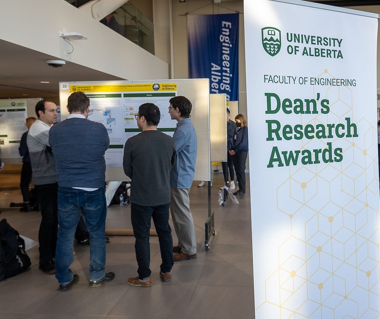 People talking in the hall at the event