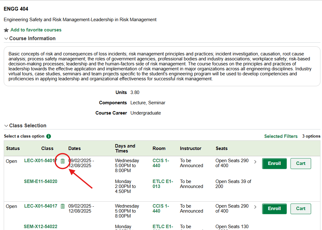 Screenshot showing the location of the clipboard icon in Bear Tracks