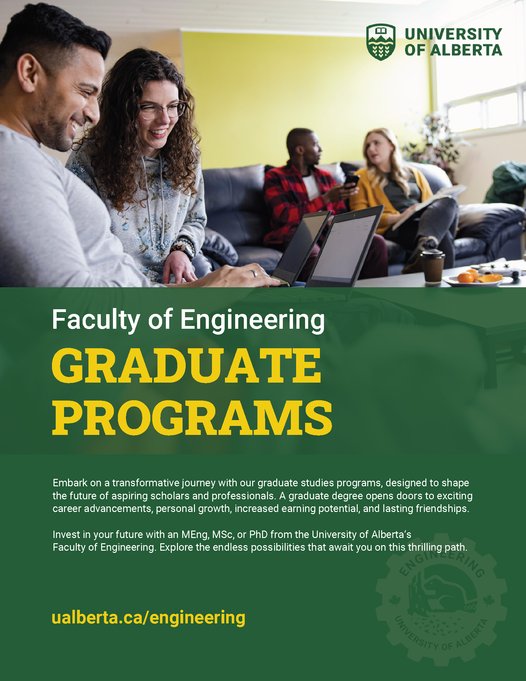 U of A Engineering Graduate Viewbook cover
