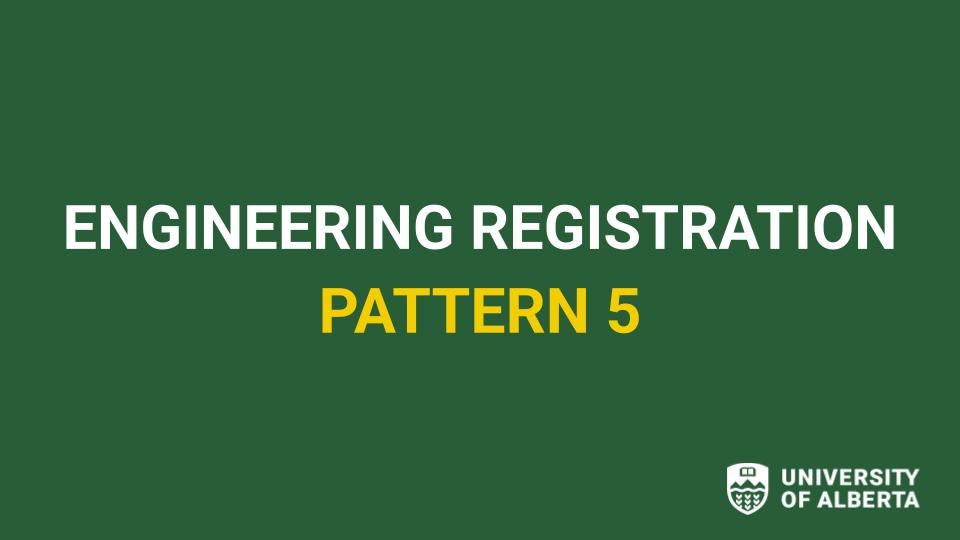 Engineering Registration Pattern 5