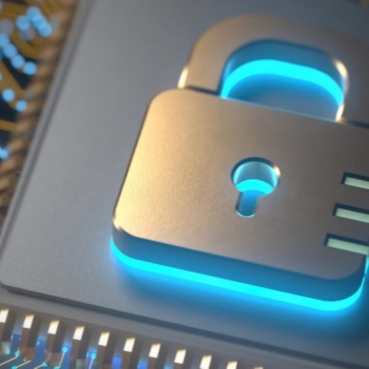 A motherboard with a lock on it