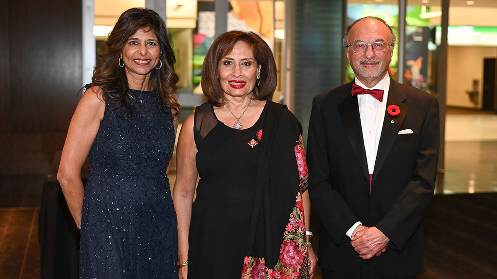 Dr. Narmin Kassam, Chair; the Honourable Salma Kakhani, Lieutenant Governor of Alberta; Dr. Zaheer Lakhani, Clinical Professor in the Division of Cardiology.